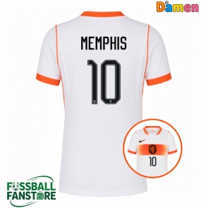 Niederlande Memphis Depay #10 Replik Auswärtstrikot Damen WM 2026 Kurzarm